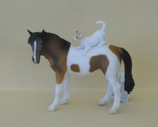 Collecta 88891 Deutsches Reitpony mit Terrier (2019)12cm Bauernhoftiere / Pferde