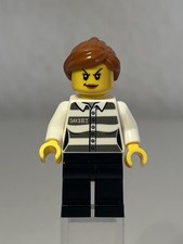 Lego City Minifgur Neu Bandit/räuber Weiblich Mit Orangen Haaren