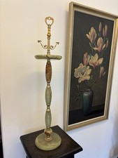 Luxus Standaschenbecher Aus Onyx Marmor Und Messing Aschenbecher 73cm Hoch