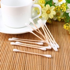 80PCs Hochwertige Wattestäbchen Gesundheit Holz Make-up Bürsten Kosmetik Ohr rei