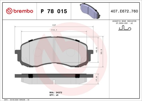 Brembo bremsbeläge - brembo,