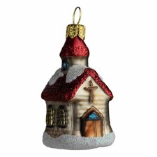 Christbaumkugel Figur "Kirche