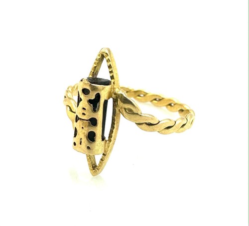 Karat goldring tiki - 18,
