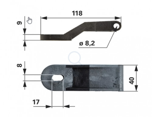Steyr scharnier lang - steyr,