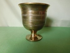 alt Messing Kelch Becher mit