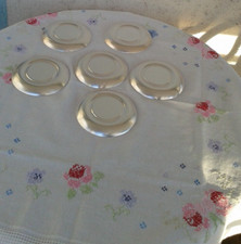 Sechs alte WMF Unterteller mit