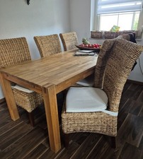 Rattan Stühle 6er Set