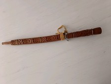 Schwert Dekoschwert mit Holzscheibe Wandschmuck Holzgriff 66cm Lang