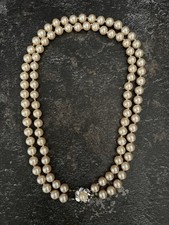 Vintage Perlenkette mit 835 Silberverschluss