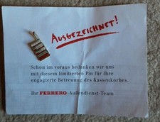 Preisreduzierung Ferrero Verkaufskorb Pin