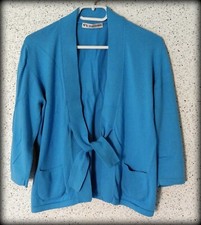 Cartigan * No 1 * Mode Express * Gr. 42 * Feinstrick  blau * Maße beachten