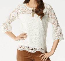 Bluse aus hochwertiger Spitze