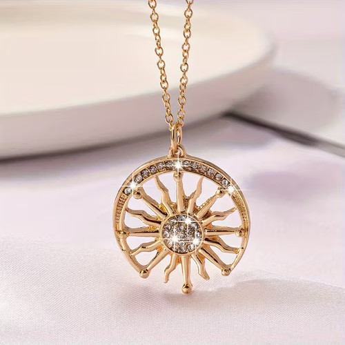 Goldfarbene damenkette - ✨,