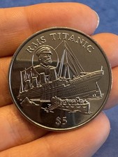 Münze / LIBERIA 5 DOLLARS - RMS Titanic 1998