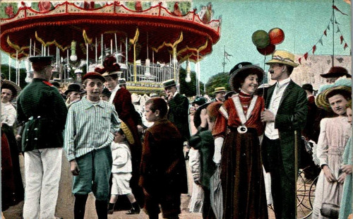 Jahrmarkt kirmes messe kerb - ak,