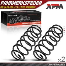 2x Federn Fahrwerksfeder Hinten für VW Polo 9N 9A Seat Ibiza 6L Skoda Fabia NJ3