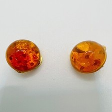 Vintage Ohrclips aus Bernstein