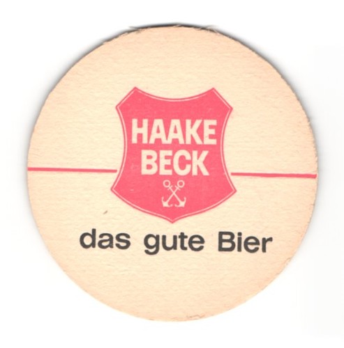 Bierdeckel bremen haake beck - bierdeckel, haake-beck