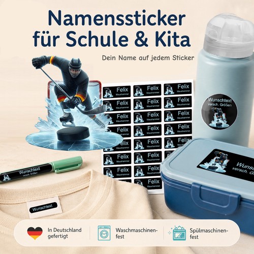 Namensaufkleber personalisiert