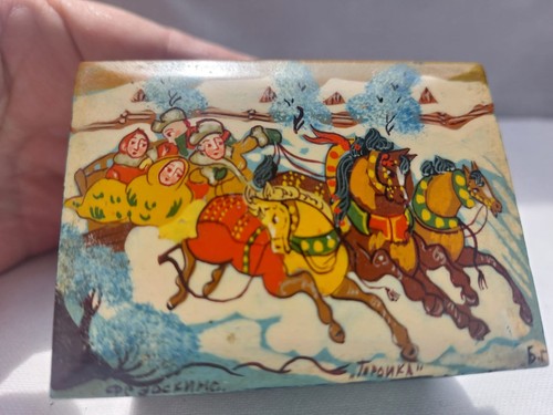 Russische lackdose fedoskino - russische,