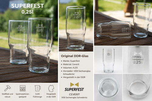 Original superfest glas ddr - superfest,