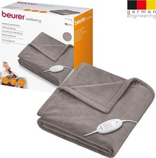 Beurer HD 75 Heizdecke, Cosy taube kuschelige Wärmedecke mit 6 Temperaturstufen
