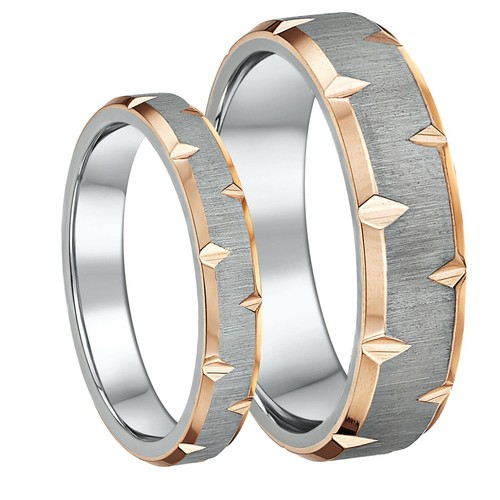 Rosegold umrandet titan - rosegold,