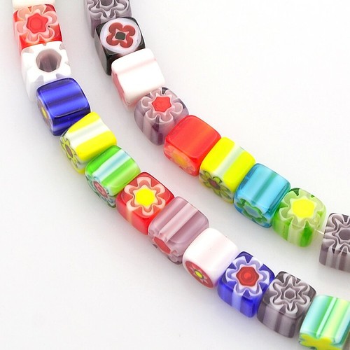 Millefiori glasperlen perlen - millefiori,