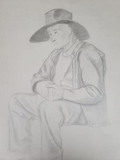 Alte Zeichnung Bleistift auf