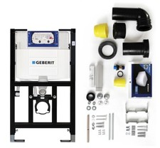 Vorwandelement  mit Geberit Spülkasten Omega Bauhöhe 82 cm mit Wandhalter ( 7 )