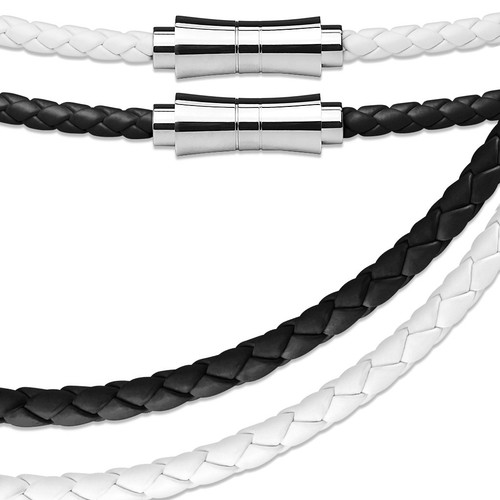 Lederkette band halskette mm - halskette,