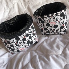 2x Brotkorb ,Schwarz/ Weiß , Mickey Mouse, NEU