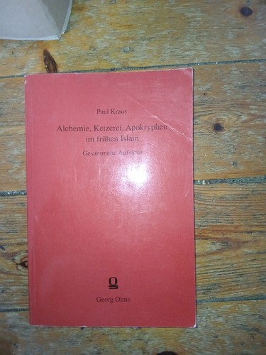 Paul kraus alchemie - kraus:,