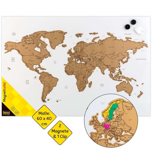 Idena magnettafel weltkarte - idena,