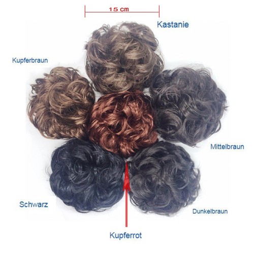 Haarteil haarknoten zopfgummi - haarteil,