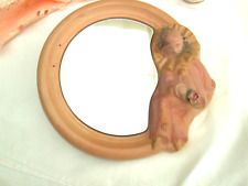 Spiegel mit GießKeramik Bastelgips mit Pierrot Clown Handbemalt