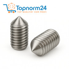 Madenschrauben Gewindestifte Kegelspitze Edelstahl V2A M3 - M8 DIN 914