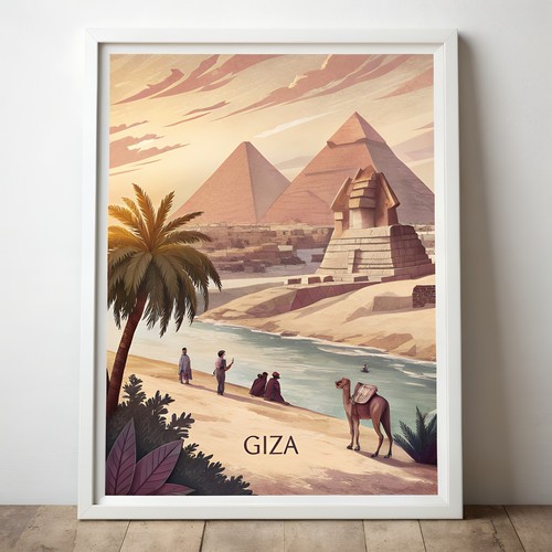 Majestätisches gizeh ägypten - majestätisches,