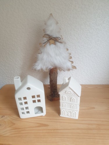 Porzellan haus und tannenbaum - haus,