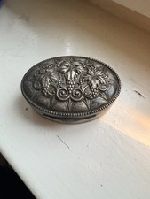 Antike Pillendose Silber Innen Vergoldet