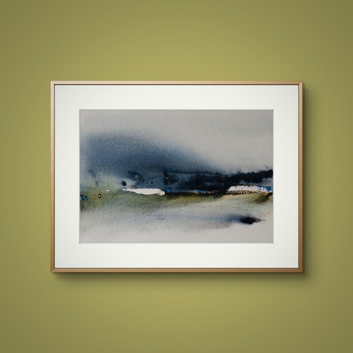 Original aquarell bild - aquarell,