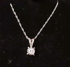 Brilliant Solitäranhänger Mit Kette