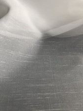 Gardinen Vorhang Stoff Meterware creme weiß Struktur Höhe 3,00 m durchscheinend