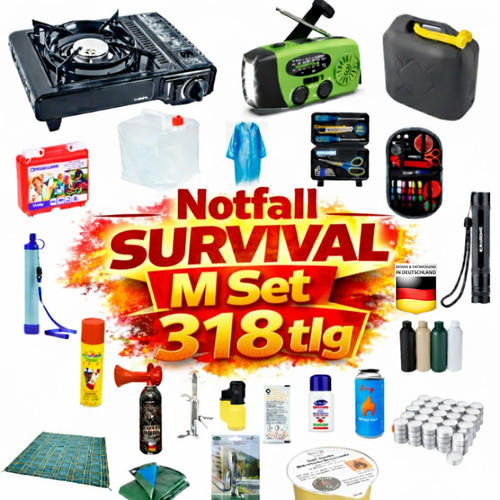 Survival ausrüstung 318tlg - ausrüstung, m