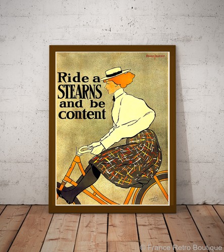 Stearn fahrrad werbeplakat - stearn's, fahrrad-werbeplakat