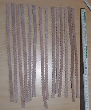 14 Echt Leder zigzag Streifen