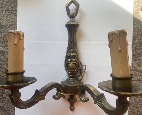 Flammige vintage wandleuchte - 2-flammige, vintage-wandleuchte