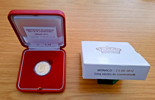 Euro gedenkmünze monaco - gedenkmünze,