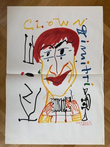 Zirkusplakat knie clown - knie,,