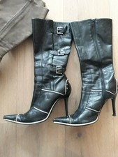 Stiefel schwarz kunstleder - stiefel, 37
